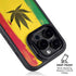Marijuana Rasta Distressed iPhone 16 Pro Kickstand Case